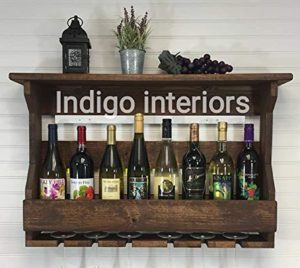 Indigo interiors Jorden Wall Mounted Bar Cabinet for Home