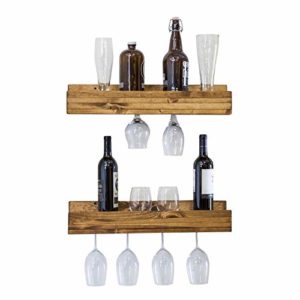 Genuine Décor Wall Mounted Wine Glass Rack